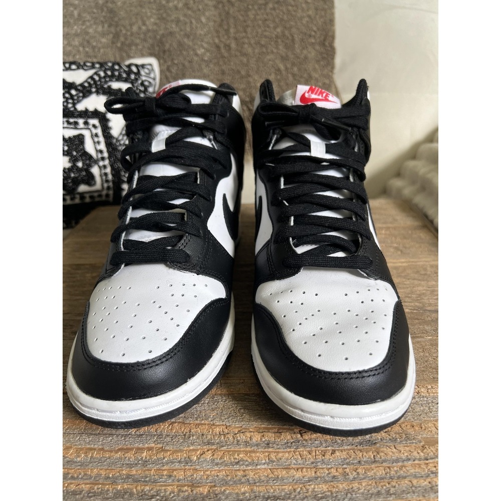 Nike Dunk High Shoes Womens Size 9 Black White Panda Sneaker DD1869-103 - Picture 5 of 10